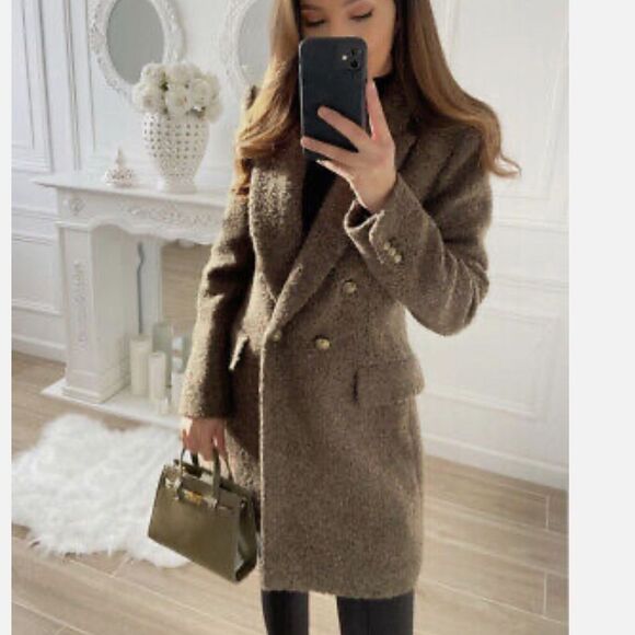 Zara Brown Trench Coat - Picture 3 of 16